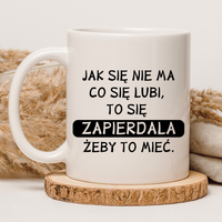 CHAMSKI KUBEK BEZ CENZURY | ŚMIESZNY PREZENT | DO PRACY BIURA DOMU | 330 ml