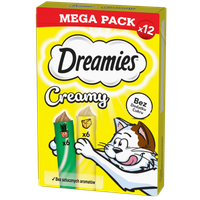 Dreamies Creamy Karma dla dorosłych kotów i kociąt 120 g (12 x 10 g)