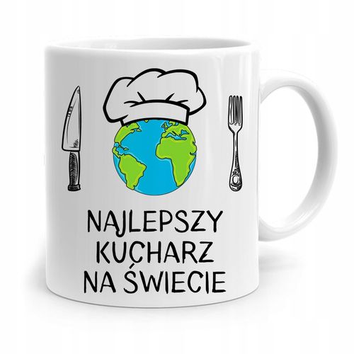 Kubek Prezent Dla Najlepszego Kucharza Na Świecie Z Nadrukiem Ze Zdjęciem na Arena.pl