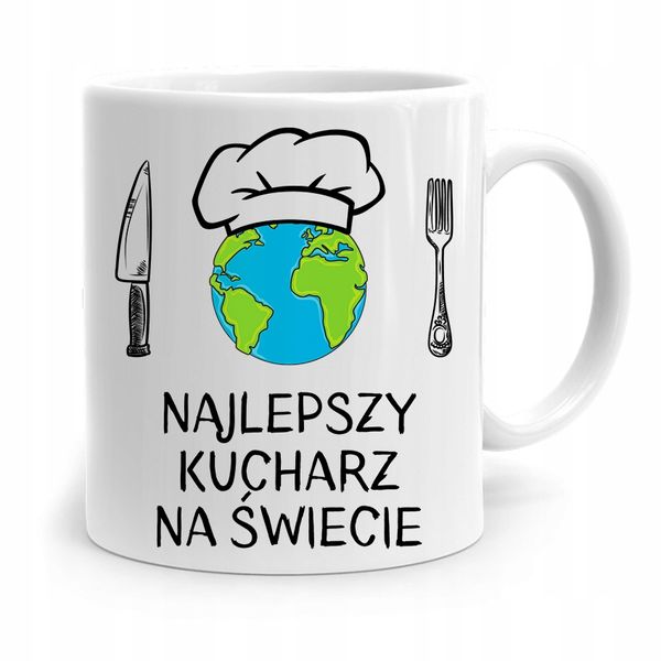 Kubek Prezent Dla Najlepszego Kucharza Na Świecie Z Nadrukiem Ze Zdjęciem zdjęcie 1