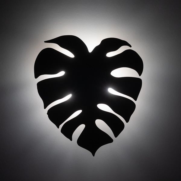 Lampa ścienna do gabinetu Monstera 5719 listek metalowa brązowa zdjęcie 4