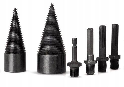 ŚWIDERY do rozłupywania drewna łupania wiertło ŁUPARKA stożek 32+42mm 2 szt na Arena.pl