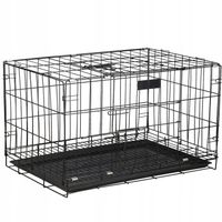 XL KLATKA KOJEC DLA PSA PSÓW KOTA MOCNY WYBIEG METALOWA DUŻA 93x67x56,5 CM