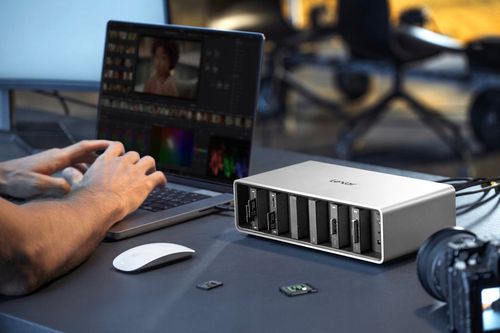 Stacja dokująca Lexar Workflow Thunderbolt4, 6 gniazd modułowych na Arena.pl