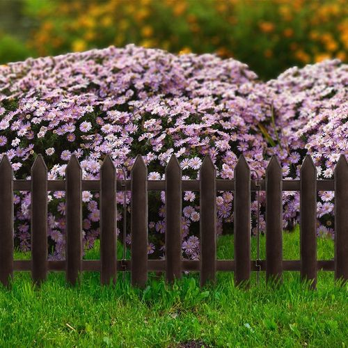 Płotek ogrodowy brązowy 30x30 cm 10 szt. na Arena.pl