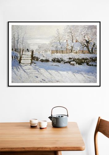 Plakat 18x13cm The Magpie, Monet Vintage do Salonu na Arena.pl