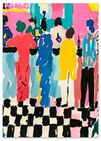 Plakat ilustracja kawiarnia 30x40 cm