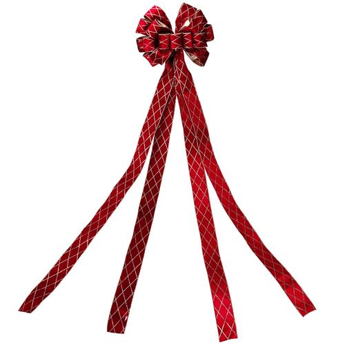 Kokarda Świąteczna Duża Kokardka Dekoracyjna Ozdobna Szpic Czubek Choinkę na Arena.pl