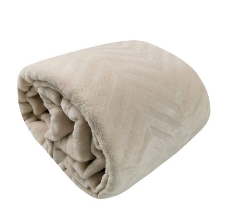 KOC GRUBY NARZUTA DWUSTRONNA CIEPŁA na PREZENT dla CÓRKI 200x220 CM BEŻOWY na Arena.pl