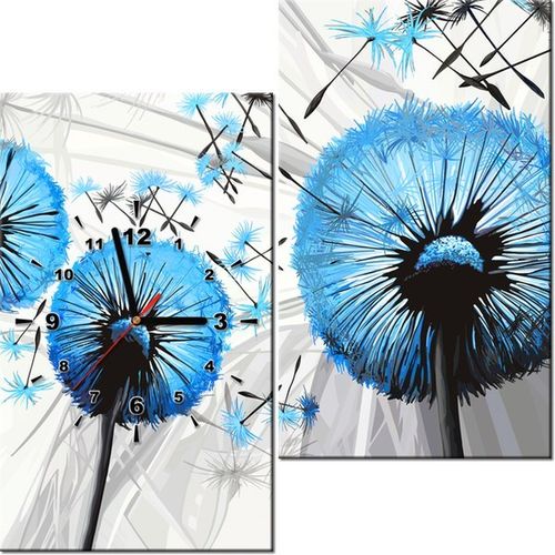 60 60CM ZEGAR DMUCHAWCE BŁĘKICIE OBRAZ ŚCIENNY PŁÓTNO RAMA na Arena.pl