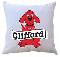 Poduszka z wkładem Clifford - Wielki Czerwony Pies