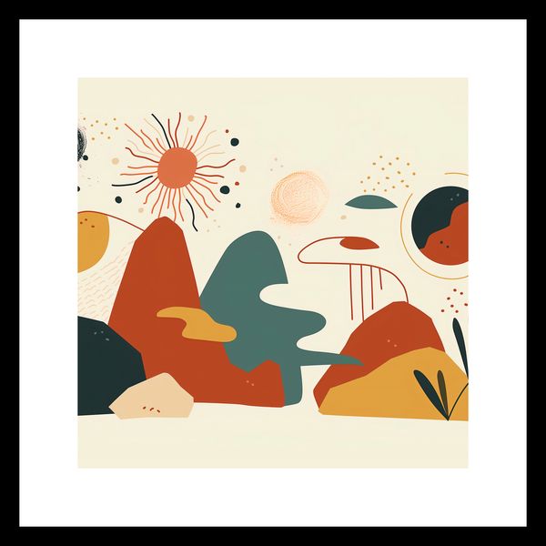 Plakat 30x30cm Kosmos Barw zdjęcie 3