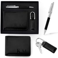 Zestaw prezentowy PORTFEL BRELOK DŁUGOPIS + GRAWER prezent dla niego