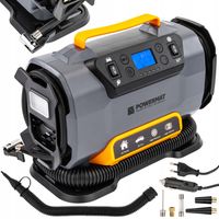 KOMPRESOR SAMOCHODOWY 12 V 230 V POMPKA 10 BAR DO OPON AUTA ROWERU MATERACY