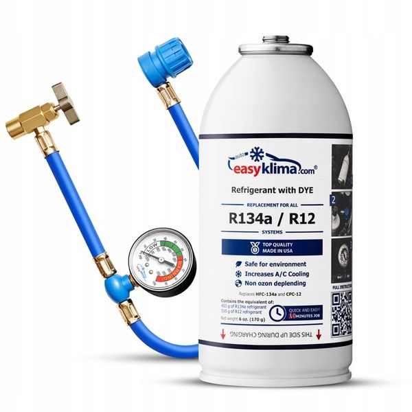 ZESTAW do nabijania klimy wszystkich aut R134a zdjęcie 1