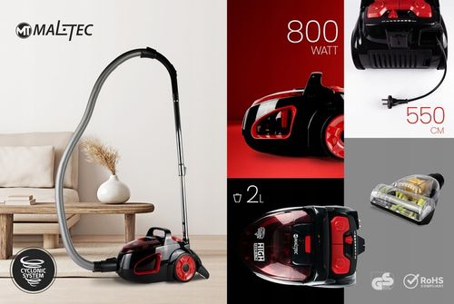 ODKURZACZ BEZWORKOWY CYKLONOWY DOMOWY HEPA TURBOSZCZOTKA LEKKI MOCNY na Arena.pl