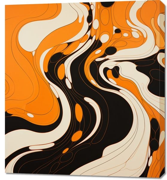 Obraz 90x100cm Tańczący Atrament zdjęcie 1