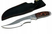 Nóż myśliwski BOWIE taktyczny ręcznie wykonany stal D2 MICARTA skóra etui