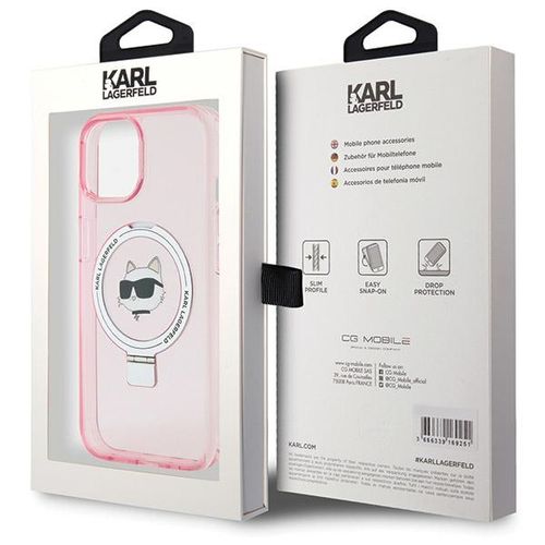 Etui Karl Lagerfeld do iPhone 15, iPhone 14, iPhone 13, Różowy, MagSafe na Arena.pl