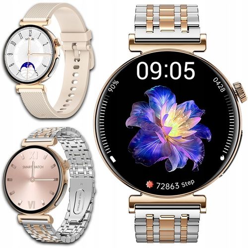 SMARTWATCH ZEGAREK DAMSKI EKG CIŚNIENIE TĘTNO ROZMOWY SMART WATCH MENU PL na Arena.pl
