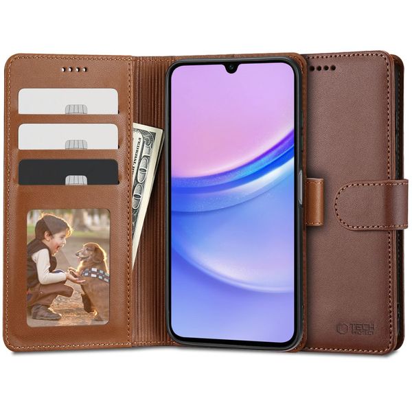 TECH-PROTECT WALLET GALAXY A15 4G / 5G BROWN zdjęcie 1