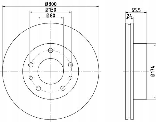 TARCZA HAM PRZOD 300X24 V METELLI na Arena.pl