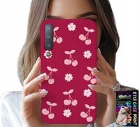 ETUI DO SAMSUNG A7 2018 - WISIENKI, WIŚNIE NA BORDOWYM TLE + FOLIA