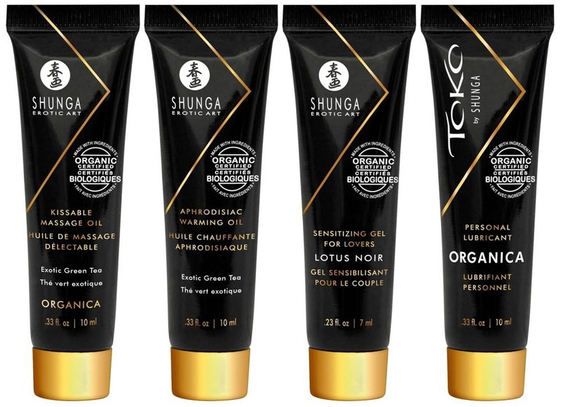 Zestaw Olejek Do Masażu Świeca Żel Shunga zdjęcie 3