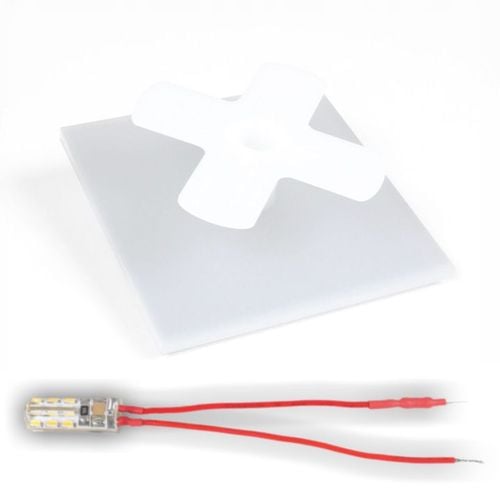 Opawa schodowa Oświetlenie schodowe Lampka LED 230V Okrągła ZŁOTA / na Arena.pl