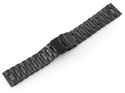 Bransoleta Pacific M6 - Solid Steel - czarna 24mm na Arena.pl