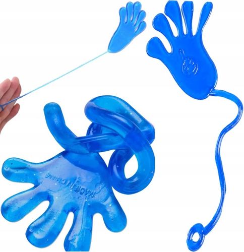 ŁAPKI ŻELOWE KLEJĄCE PACŁAPKA GUMOLEPKI LEPKI 12x ŁAPKA LEPKA ZABAWKA GRA na Arena.pl