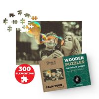FOTO PUZZLE DREWNIANE z TWOJEGO ZDJĘCIA NA PREZENT 300 ele 45x30 cm