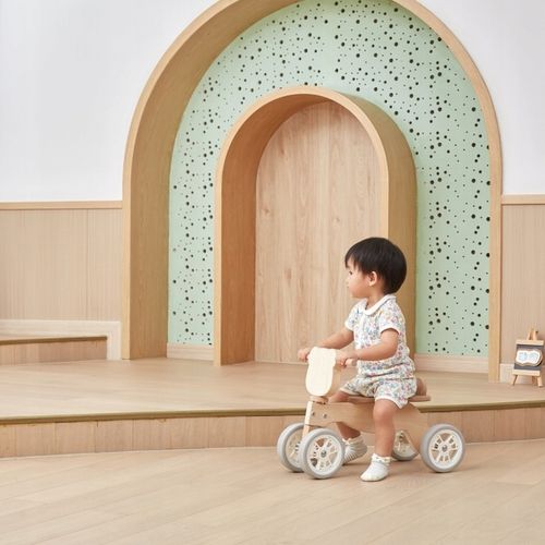 VIGA DREWNIANY JEŹDZIK MIŚ miękkie koła NAUKA JAZDY jakość SOLIDNY lekki na Arena.pl