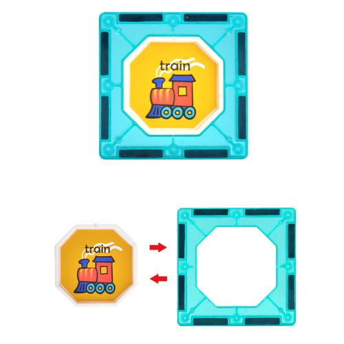 Klocki Magnetyczne 3D Świecące Konstrukcyjne Edukacyjne 83 elementy na Arena.pl