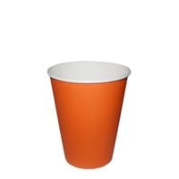 kubek papierowy 240ml pomarańczowy 50szt sup
