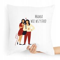 Poduszka Prezent Dla Mamy Mama Wie Wszystko Z Nadrukiem Ze Zdjęciem
