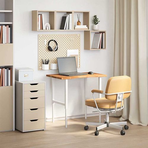 Blat biurka, jasnobrązowy, 80x60x2,5 cm, lite drewno dębowe na Arena.pl