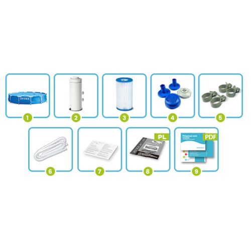 Basen ogrodowy stelażowy 366 x 76 cm 9w1 INTEX 28212 na Arena.pl