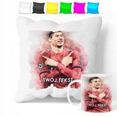 ZESTAW: KUBEK + POSZEWKA - LEWANDOWSKI LEWY - PREZENT WIELE WZORÓW + IMIĘ