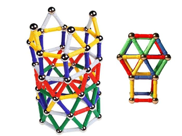 Klocki Magnetyczne 60 elementów MAGNASTIX zdjęcie 3