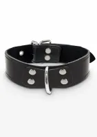 taboom elegant d-ring collar regulowany, welurowa wyściołka, czarny