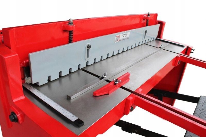 Nożyce do cięcia blachy blach 1320mm gilotyna ręczna Holzmann TBS1320 zdjęcie 2