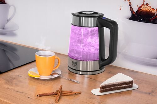 CZAJNIK ELEKTRYCZNY 1,7L 2200W REG TEMP 40-100°C SZKLANY BEZPRZEWODOWY na Arena.pl