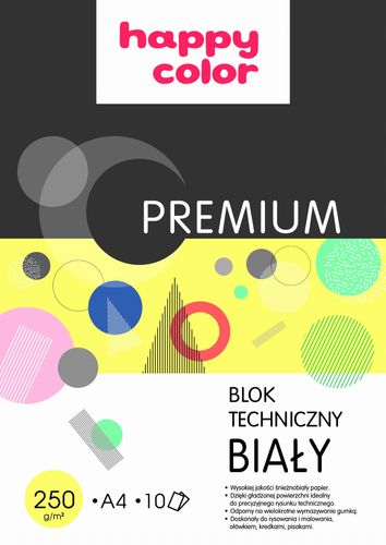 blok techniczny a4/10k premium biały 250g a'20 na Arena.pl