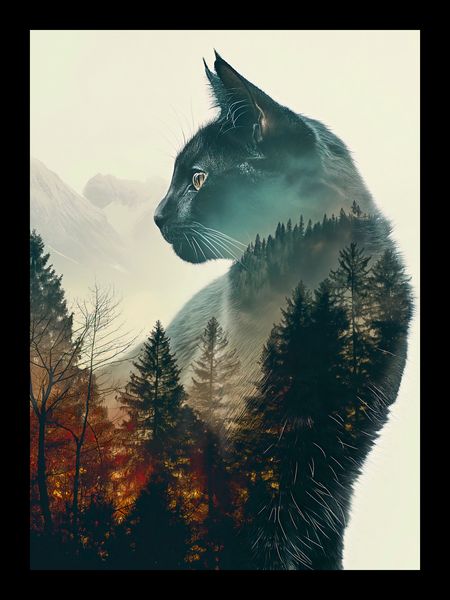Plakat 13x18cm Koci Duch Lasu zdjęcie 2