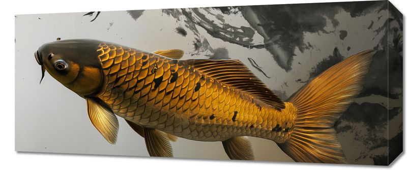 Obraz 70x30cm Spokojna Ryba Koi zdjęcie 1