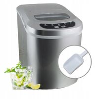 KOSTKARKA MASZYNA DO ROBIENIA KOSTEK LODU przenośna SREBRNA WYDAJNA