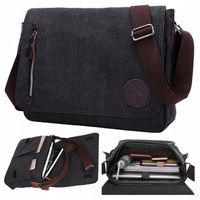 TORBA Męska na ramię do Pracy Aktówka A4 laptopa duża listonoszka