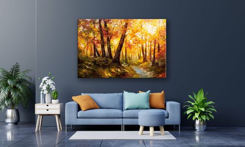 OBRAZ NA PŁÓTNIE PROSTOKĄTNY - Złota jesień na Arena.pl