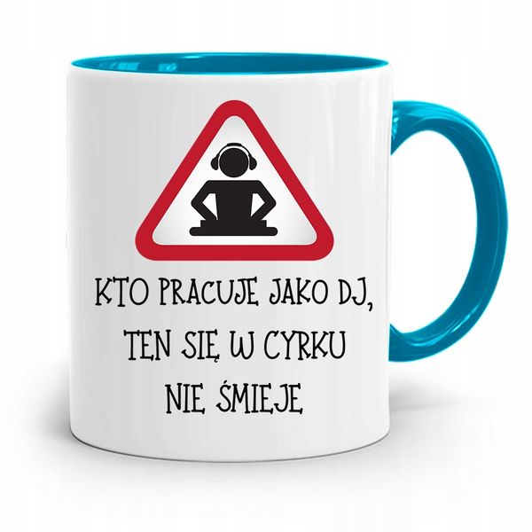 Dla Dja Muzyka Kubek Błękitny W Cyrku Nie Śmieje Z Nadrukiem Ze Zdjęciem zdjęcie 1